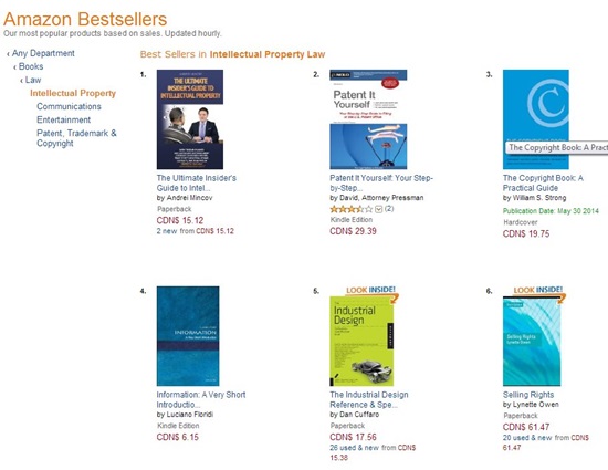 The Ultimate Insider’s Guide to Intellectual Property is #1 Amazon Best-Seller in Intellectual Property